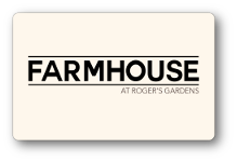 Farmgouse logo in black over a cream colored background.